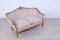 Venezianisches Carving Sofa und Sessel aus goldenem Damast, 1940er, 3er Set 4