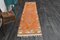 Vintage Turkish Orange Oushak Runner Rug, 1960s 4