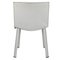 White Leather Ribot Dining Chair from Poltrona Frau, Italy, 1980s 3