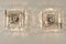 Lámparas de pared italianas de cristal de Murano atribuidas a Carlo Nason para Mazzega. Juego de 2, Imagen 6