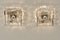 Lámparas de pared italianas de cristal de Murano atribuidas a Carlo Nason para Mazzega. Juego de 2, Imagen 5