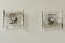 Lámparas de pared italianas de cristal de Murano atribuidas a Carlo Nason para Mazzega. Juego de 2, Imagen 9