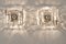 Lampade da parete in vetro di Murano attribuite a Carlo Nason per Mazzega, Italia, set di 2, Immagine 7