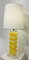 Lámpara amarilla de vidrio acrílico, años 70. Juego de 2, Imagen 1