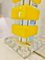 Yellow Lamp in Acrylic Glass, 1970s, Set of 2, Image 4