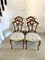 Antique Victorian Walnut Dining Chairs, 1860s, Set of 4 1