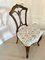 Antique Victorian Walnut Dining Chairs, 1860s, Set of 4 3