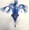 Blue Chandelier attributed to Venini, 1930 3