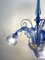 Lámpara de araña azul atribuida a Venini, 1930, Imagen 4