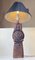 Lámpara de mesa Totem escultural de gres de Bernard Rooke, años 60, Imagen 3