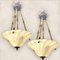 Lámparas colgantes italianas de cristal de Murano, años 80. Juego de 2, Imagen 4
