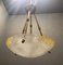 Lámpara colgante grande de cristal de Murano, años 70, Imagen 4