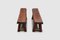 French Brutalist Benches in Oak, 1970s, Set of 2 7