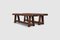 French Brutalist Benches in Oak, 1970s, Set of 2, Image 3