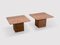 Italian Rosso Square Coffee Table in Marble, 1970s, Set of 2 5