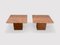 Italian Rosso Square Coffee Table in Marble, 1970s, Set of 2 6