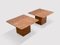 Italian Rosso Square Coffee Table in Marble, 1970s, Set of 2, Image 4