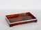 Mid-Century Italian Faux Tortoiseshell Acrylic Glass & Chrome Serving Tray, 1970s 11