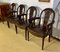Chairs in Mahogany and Leather, Set of 4, Image 4