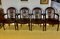 Chairs in Mahogany and Leather, Set of 4, Image 1