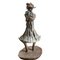 José Tomás Navarro, Girl in Dress with Basket, 1960s, Bronze 3