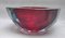 Red Glass Faceted Bowl with Diamond Cut from Mandruzzo Mandruzzato 8