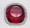 Red Glass Faceted Bowl with Diamond Cut from Mandruzzo Mandruzzato, Image 9