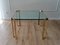 Table Basse Hollywood Regency Vintage en Laiton et Verre par Peter Ghyczy, 1970s 1