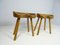 Scandinavian Tan Stools, 1960s, Set of 2 1