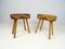 Scandinavian Tan Stools, 1960s, Set of 2 8