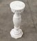 Vintage Pedestal Column in White Marble, 1991 1