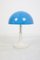 Blue Table Lamp with Christal Decoration, 1970s 1