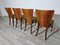 Art Deco Dining Chairs attributed to Jindrich Halabala, 1940s, Set of 4 12