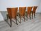 Art Deco Dining Chairs attributed to Jindrich Halabala, 1940s, Set of 4 14