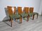 Art Deco Dining Chairs attributed to Jindrich Halabala, 1940s, Set of 4, Image 5