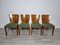 Art Deco Dining Chairs attributed to Jindrich Halabala, 1940s, Set of 4, Image 7