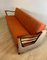 Vintage Sofa in Orange Fabric, 1950s 5