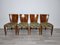 Art Deco Dining Chairs attributed to Jindrich Halabala, 1940s, Set of 4, Image 26