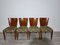 Art Deco Dining Chairs attributed to Jindrich Halabala, 1940s, Set of 4, Image 31