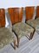 Art Deco Dining Chairs attributed to Jindrich Halabala, 1940s, Set of 4, Image 8