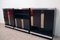Modular Sideboard in Wengé Wood, Steel and Mirror from Sormani, 1970s, Set of 3, Image 4