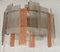 Midc-Cntury Murano Glass and Brass Orange Color Chandelier, 1970s 8