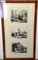 Francesco Londonio, Landscapes Triptych, 1763, Engravings, Framed, Set of 2 6