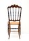 Chiavarina Chairs in Cherry Wood with Straw Seat, 1920s, Set of 4, Image 7