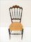 Chiavarina Chairs in Cherry Wood with Straw Seat, 1920s, Set of 4, Image 6
