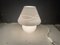 Lámparas de mesa de cristal de Murano blanco, años 80. Juego de 2, Imagen 5