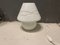 Lampade da tavolo in vetro di Murano bianco, anni '80, set di 2, Immagine 4