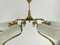 Vintage Brass and Glass Chandelier, 1960s 7