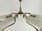 Vintage Brass and Glass Chandelier, 1960s, Image 7