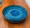 Large Mid-Century Rimini Blu Pottery Bowl by Aldo Londi for Bitossi, Italy, 1960s 16